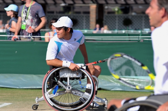 逆転勝ちで決勝へ進んだ国枝・アマラーン組