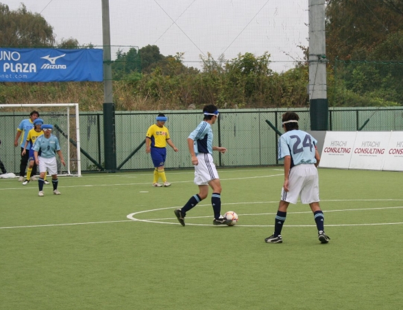 ミズノフットサルプラザで行われたブラインドサッカー関東リーグ第６節