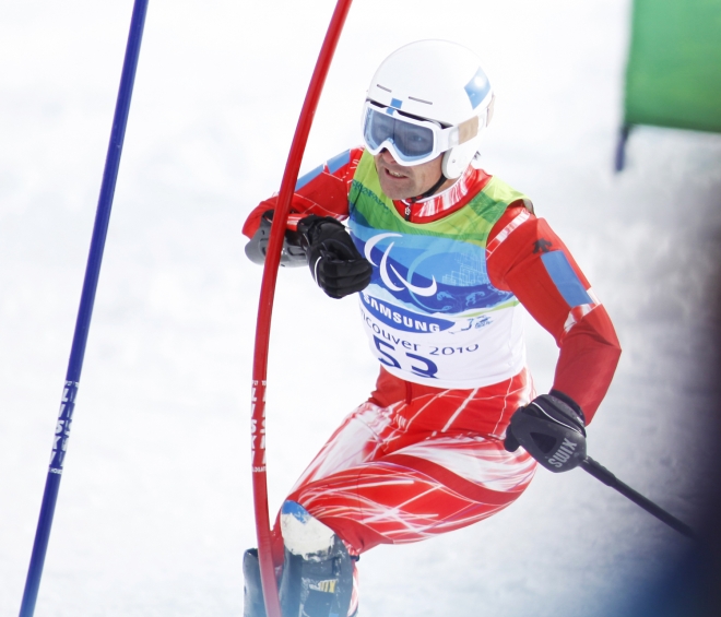 【バンクーバーパラリンピック】回転立位、小池が18位、三澤は失格